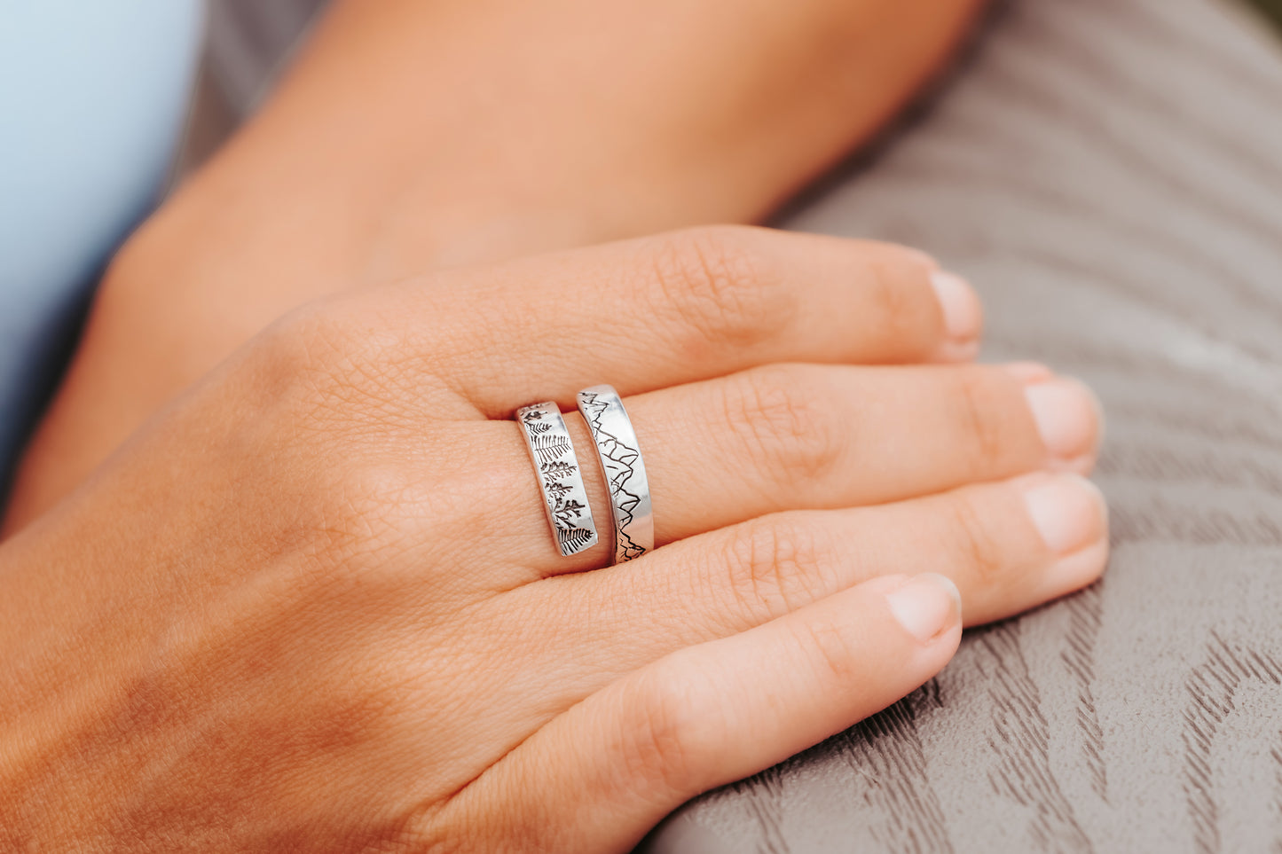Forest Mountain Wrap Ring