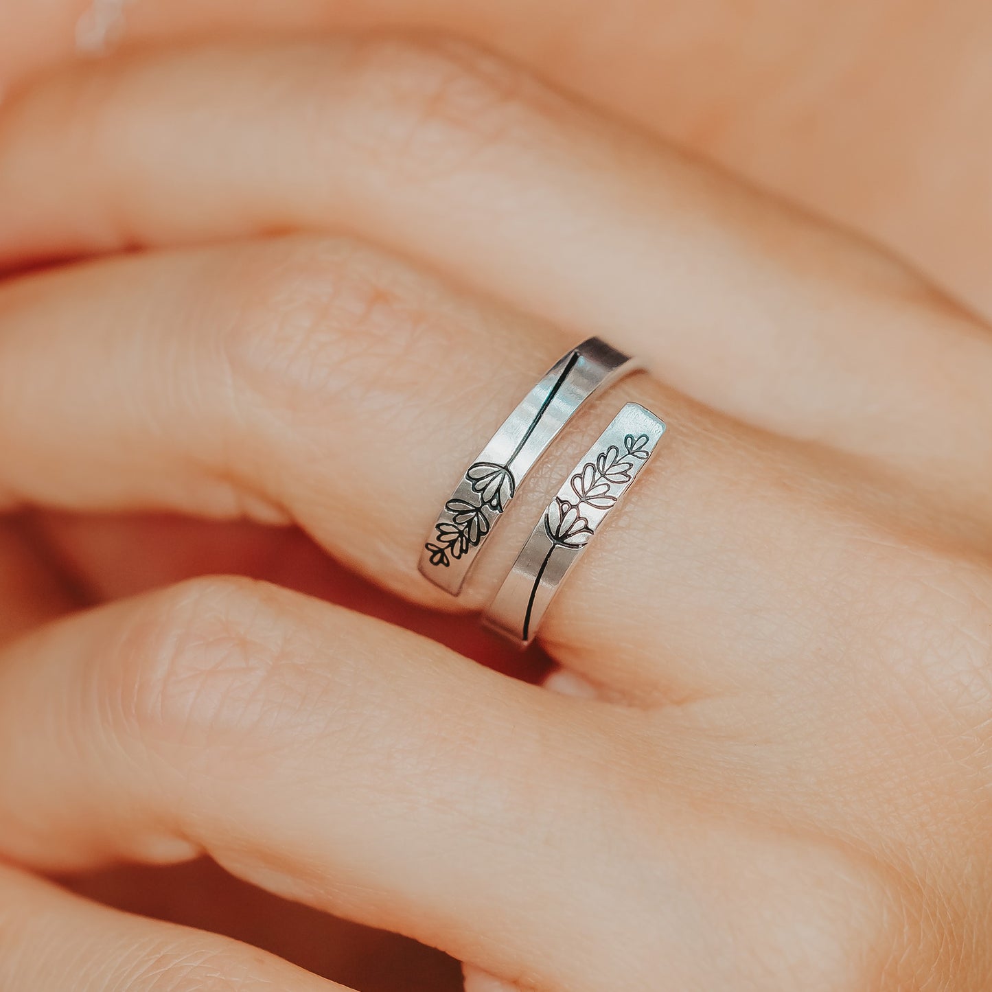 Lavender Wrap Ring