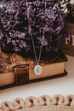 Floral Book Lover Necklace