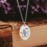 Floral Book Lover Necklace