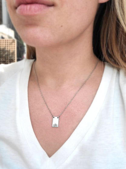 Solstice Sun Tag Necklace