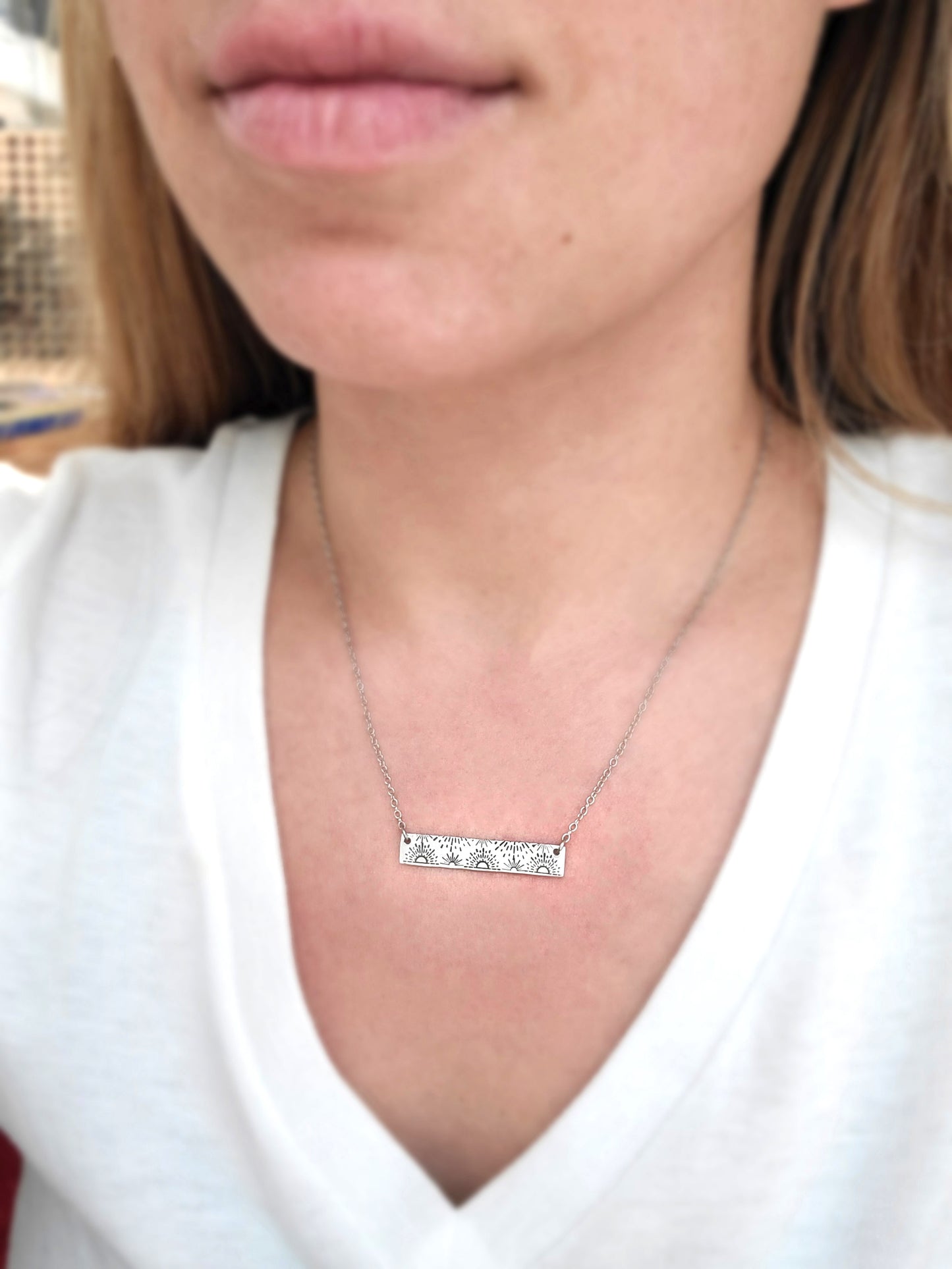 Solstice Sun Bar Necklace