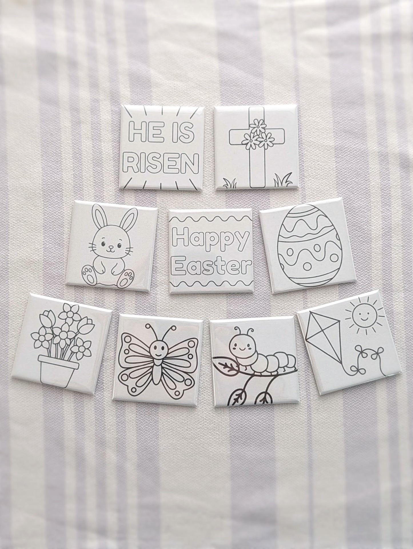 Dry Erase Coloring Magnets - Easter Basket and Spring Mix & Match