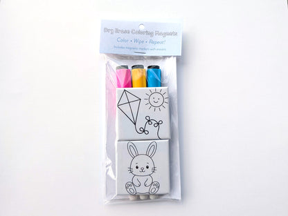 Dry Erase Coloring Magnets - Easter Basket and Spring Mix & Match