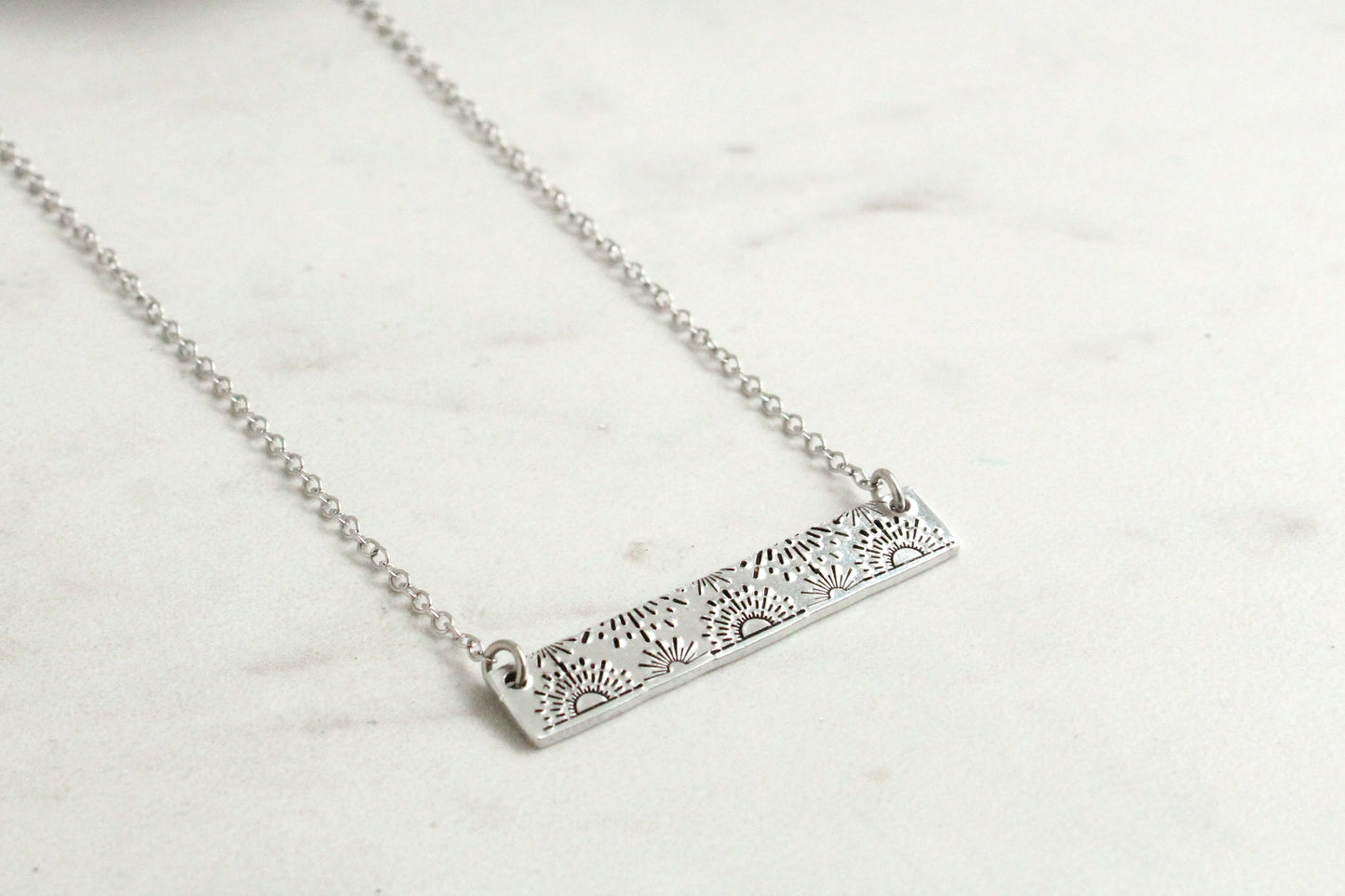 Solstice Sun Bar Necklace