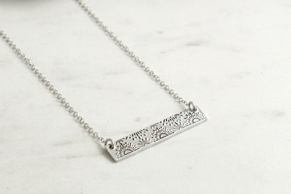 Solstice Sun Bar Necklace