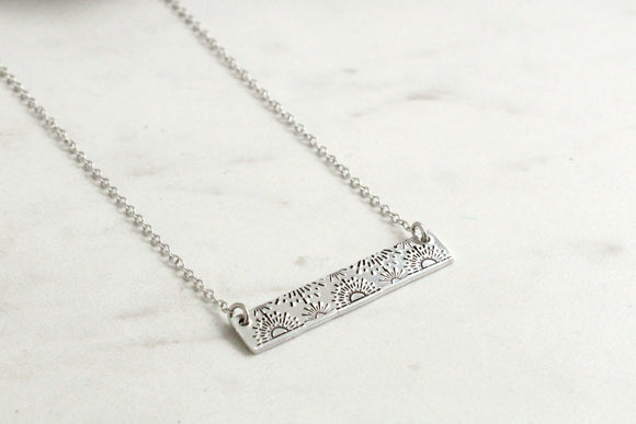 Solstice Sun Bar Necklace