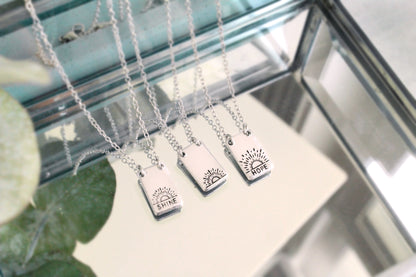 Solstice Sun Tag Necklace