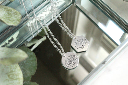 Floral Moon Necklace