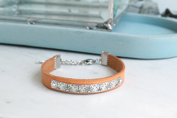 Solstice Sun Leather Bracelet