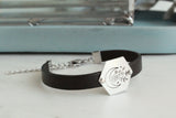 Floral Moon Leather Bracelet
