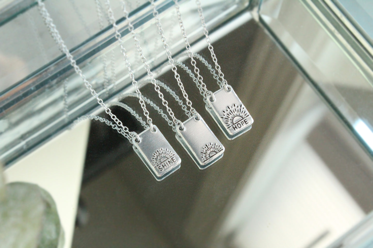 Solstice Sun Tag Necklace