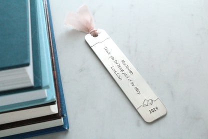 Thanks for Being Part of My Story Bookmark