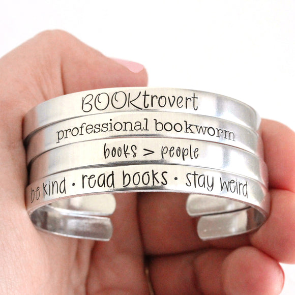 Book Lover Cuff Bracelets