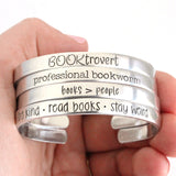 Book Lover Cuff Bracelets