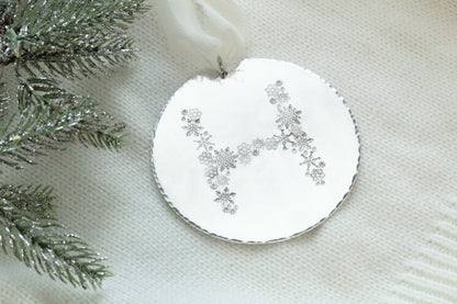 Snowflake Monogram Ornament