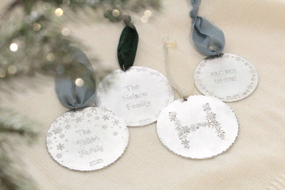 Snowflake Monogram Ornament