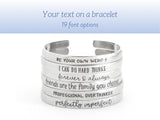 Personalized Cuff Bracelet