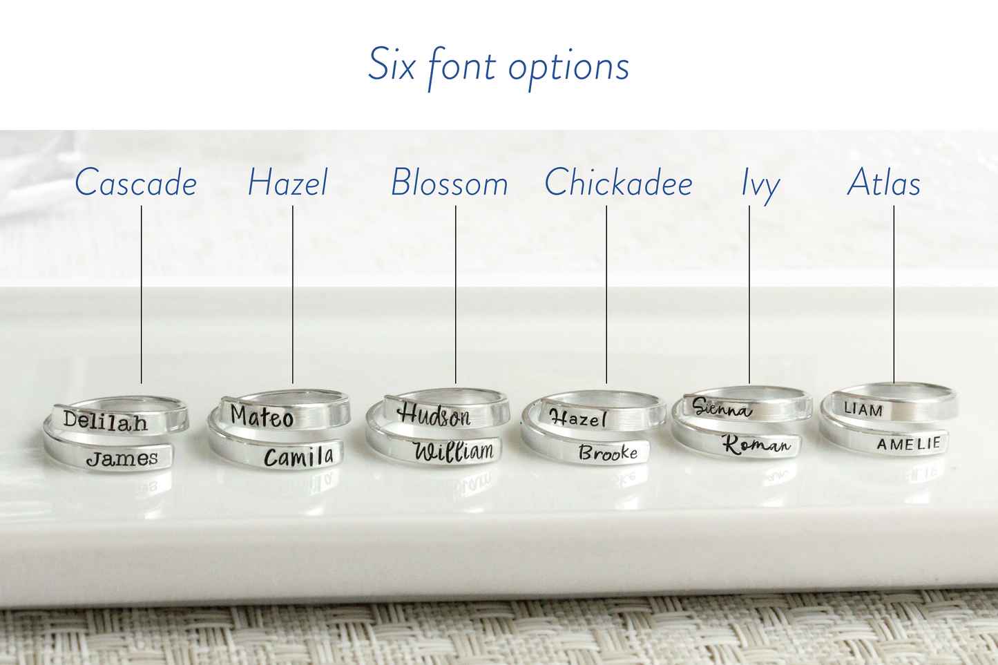 Personalized Name Wrap Ring