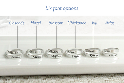 Personalized Name Wrap Ring