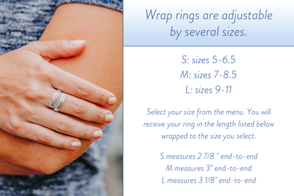 Lavender Wrap Ring