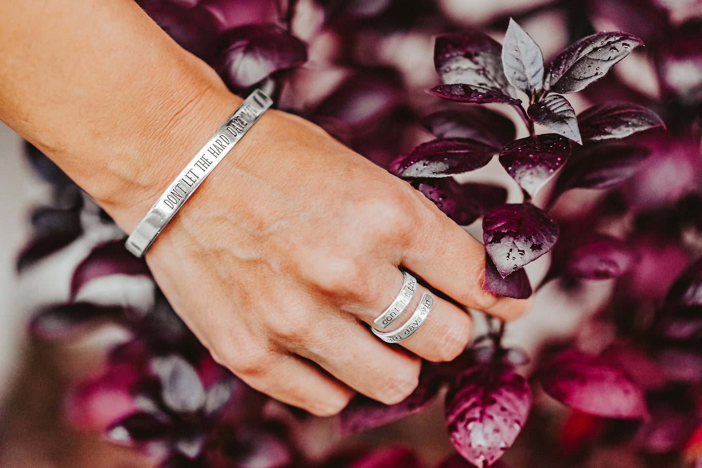 Don't Let The Hard Days Win Cuff Bracelet