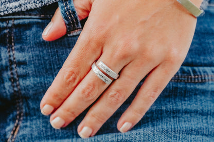 Never Give Up Wrap Ring