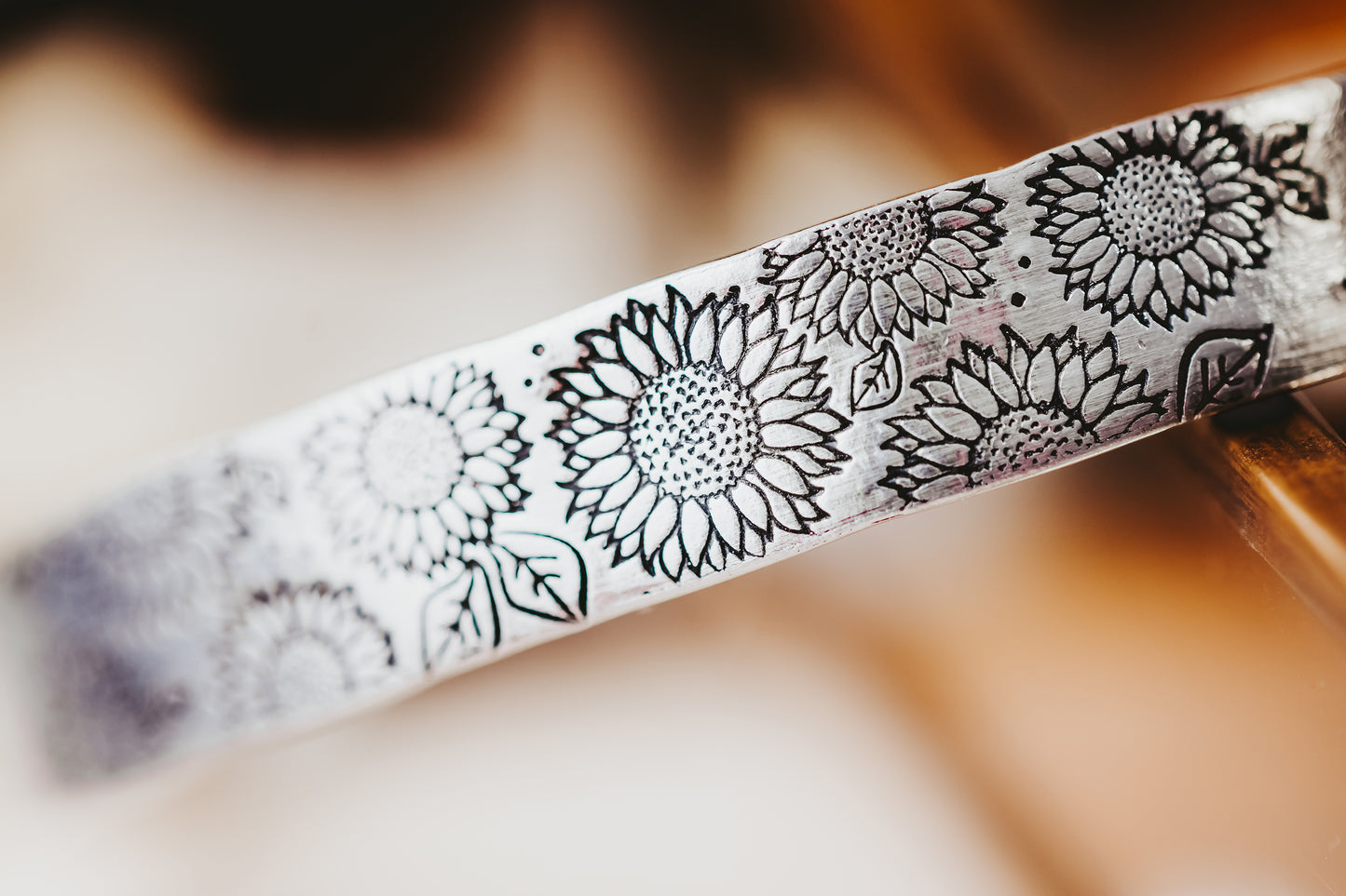 Sunflower Cuff Bracelet