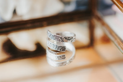 Sunflower Wrap Ring