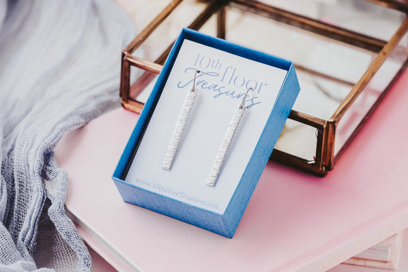 Textured Line Earrings