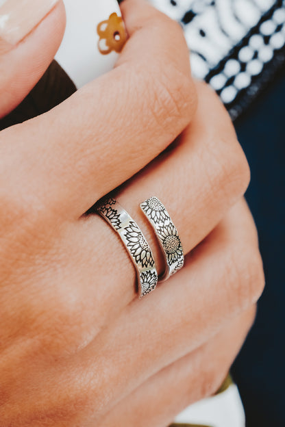 Sunflower Wrap Ring