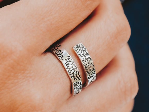 Sunflower Wrap Ring