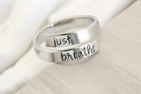 Just Breath Wrap Ring, Nickel-Free and Adjustable