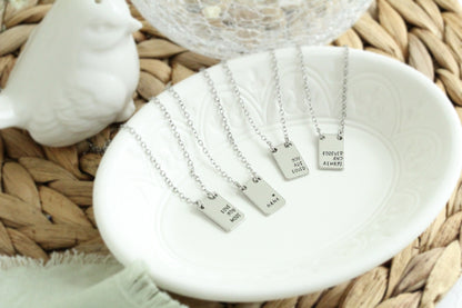 Rectangle Pendant Necklace