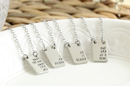 Rectangle Pendant Necklace