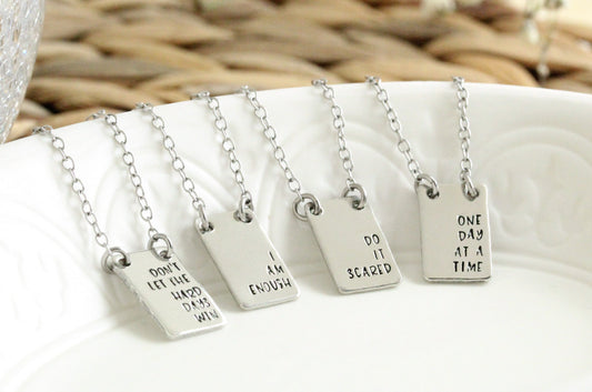 Rectangle Pendant Necklace