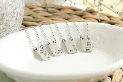Rectangle Pendant Necklace