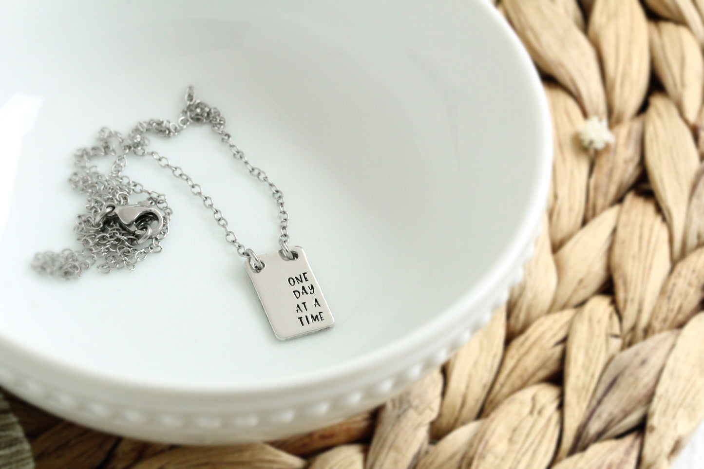Rectangle Pendant Necklace