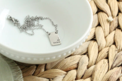 Rectangle Pendant Necklace