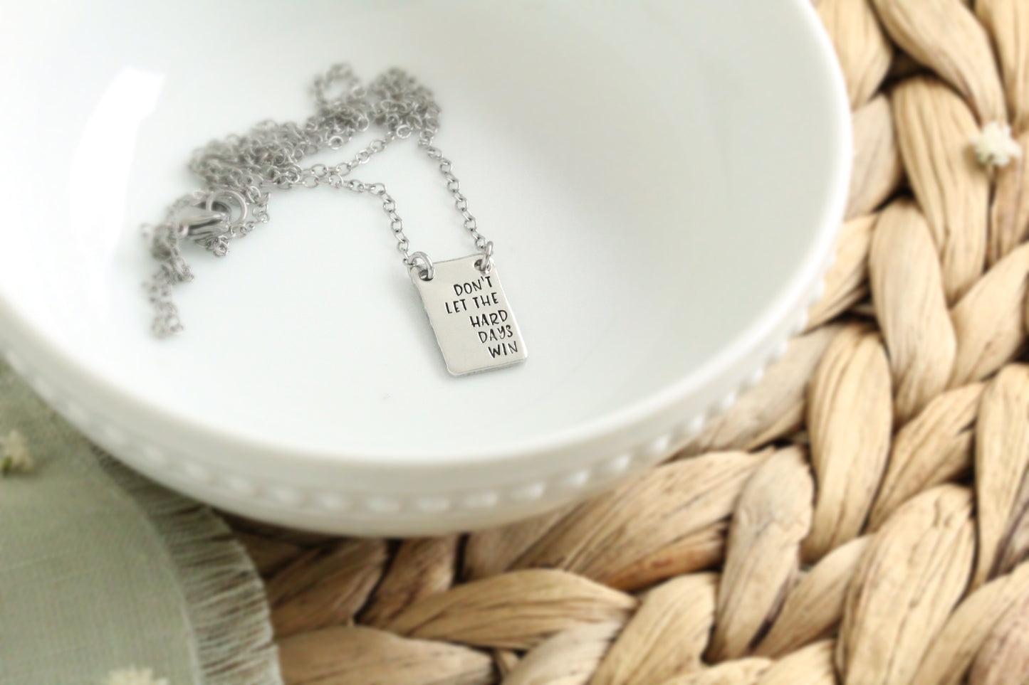 Rectangle Pendant Necklace