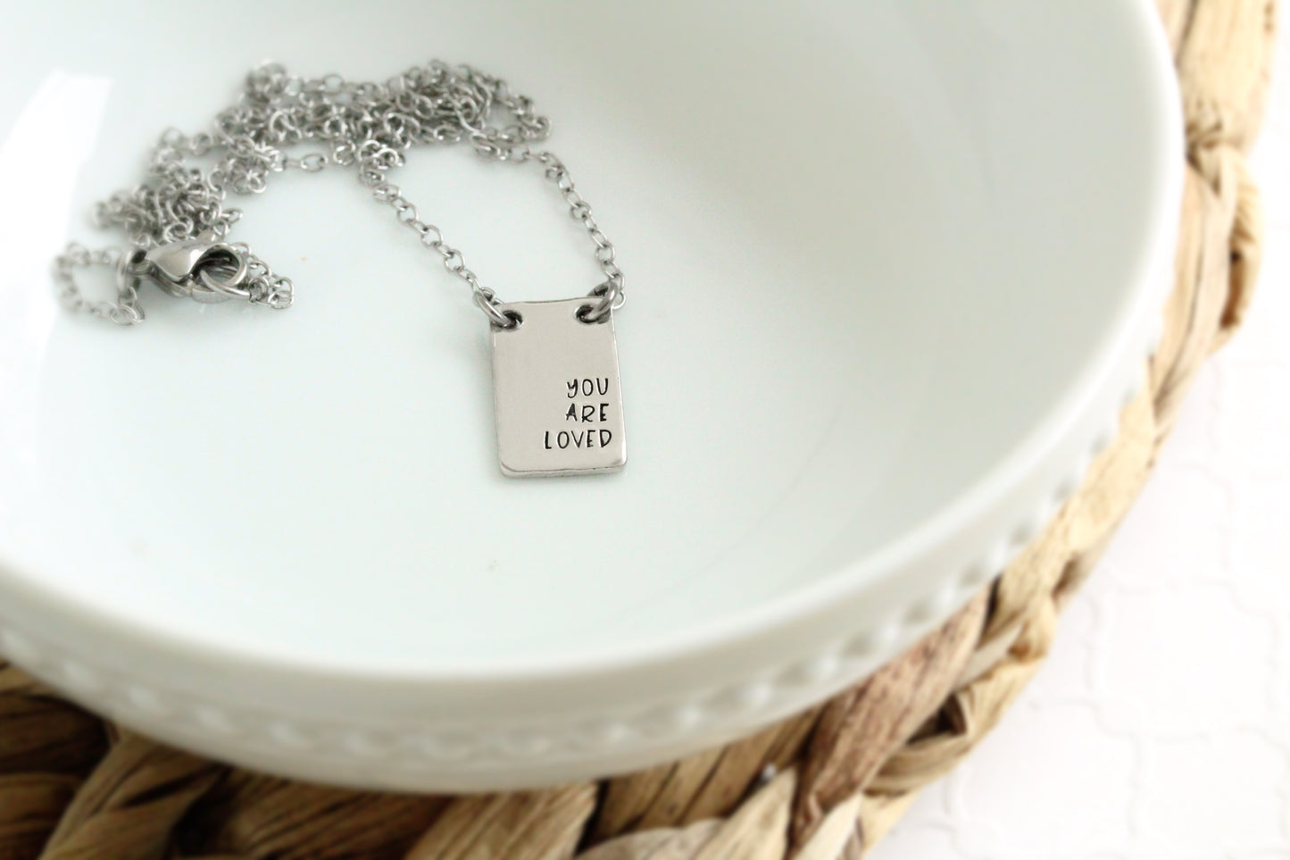Rectangle Pendant Necklace