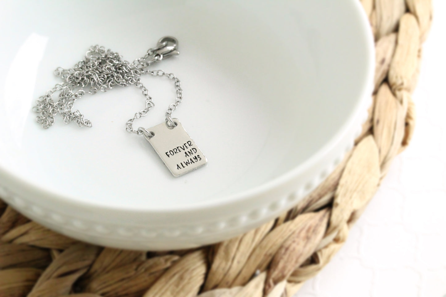 Rectangle Pendant Necklace