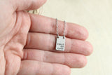 Rectangle Pendant Necklace