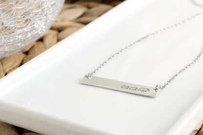 Mama And Baby Bar Necklace