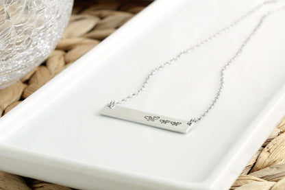 Mama And Baby Bar Necklace