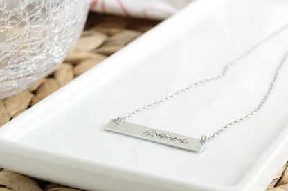 Mama And Baby Bar Necklace