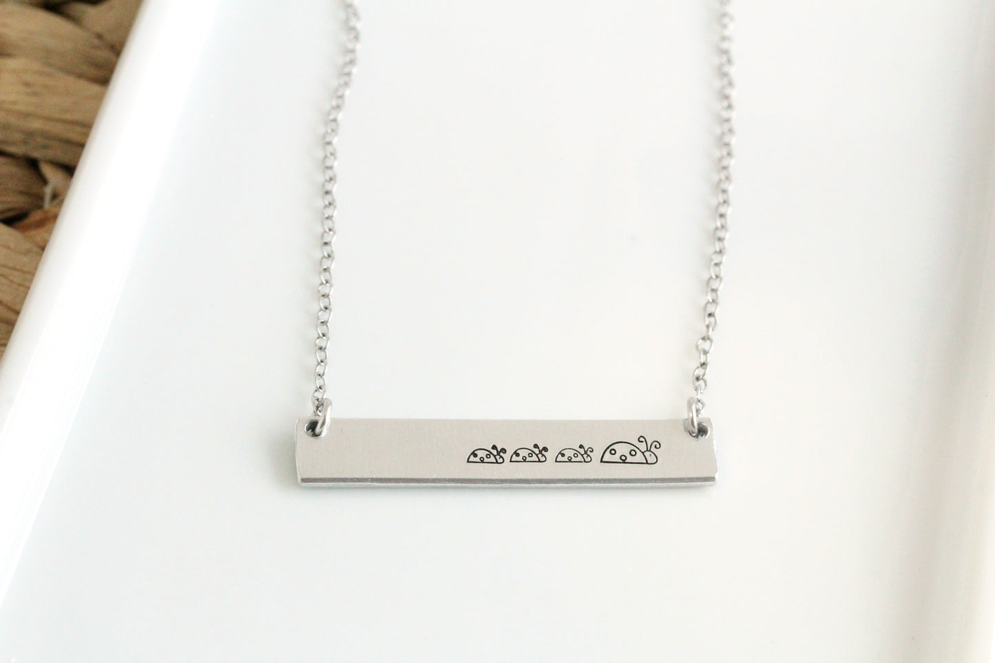 Mama And Baby Bar Necklace