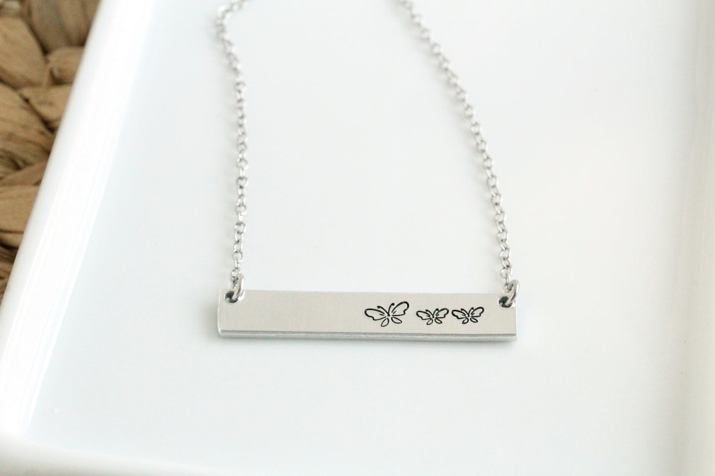 Mama And Baby Bar Necklace