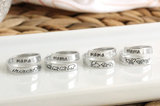 Mama and Baby Wrap Ring