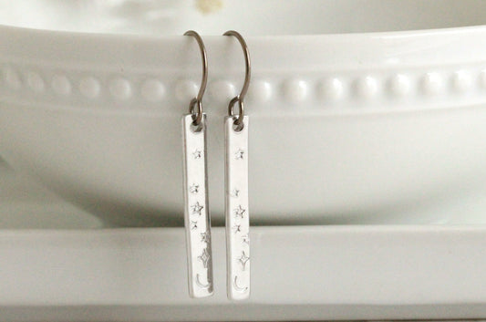 Celestial Moon and Stars Earrings